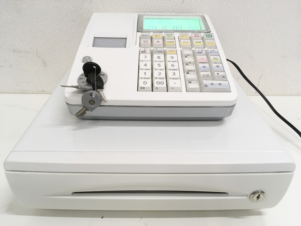 カシオレジスター TE-400 フル設定無料 PC連携売上管理 901779 カシオ