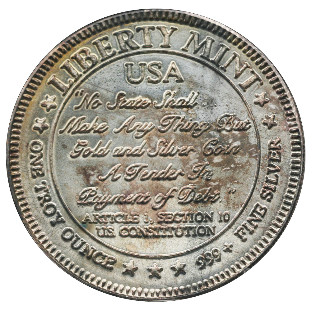 1 oz Liberty Mint Silver Round Article 1 Section 10 US