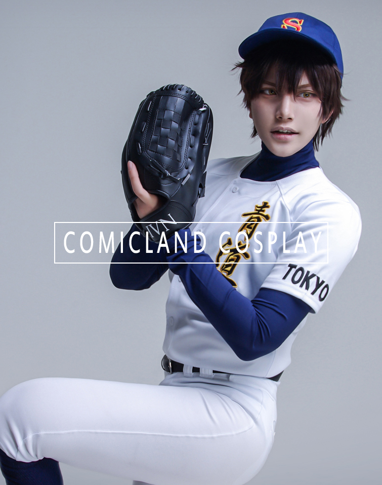 ダイヤのA ベースボールシャツ MIZUNO 御幸一也 Sサイズ ダイヤのA ベース