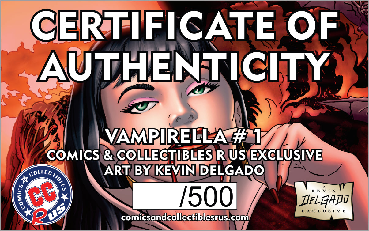 Vampirella #1 Virgin signed variant Ltd 500 w/ Coa – Comics and