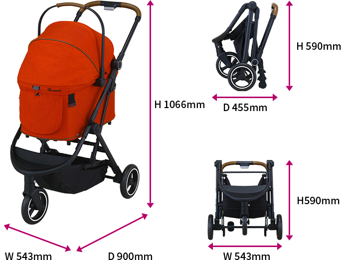 ペットカート｜ルルテイル キャリー｜コムペット（compet）