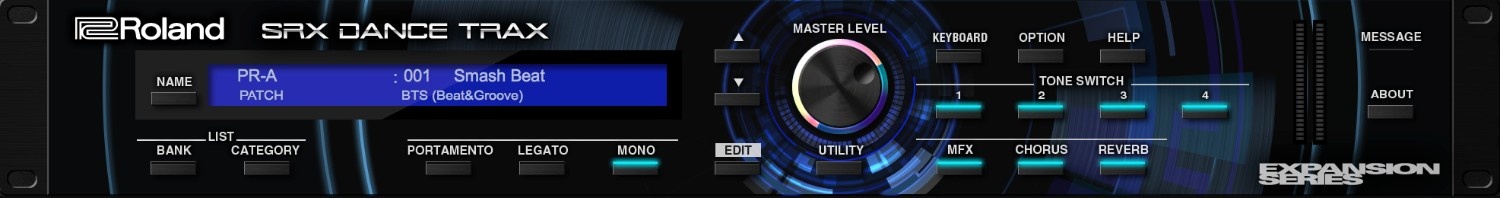 SRX/SR-JV80ダンス系エキスパンションボード6種類から抽出した