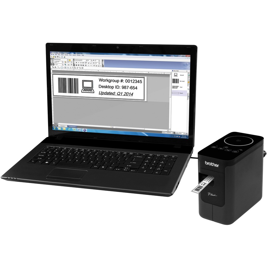 P-touch PT-P750w Desktop Thermal Transfer Printer - Color - Label