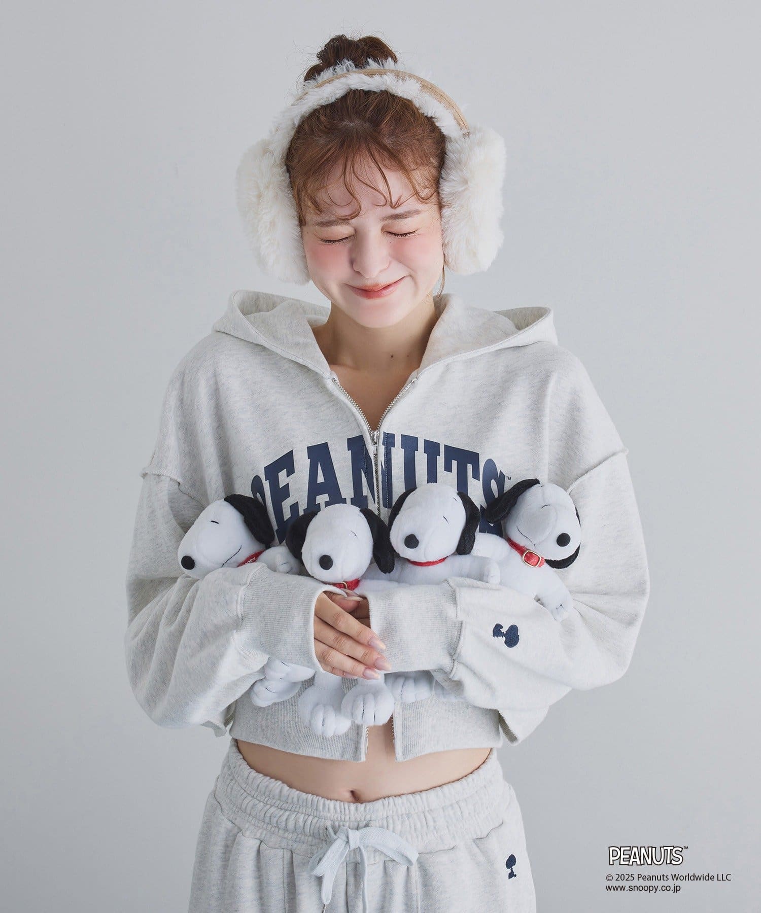 PEANUTSコラボ】スヌーピー刺繍入りパーカー | one after another NICE