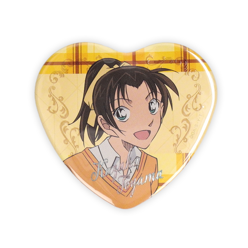 名探偵コナンプラザ ジュエリーハート缶バッジ 服部平次