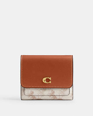 COACH コーチ 折り財布 マイクロウォレット ミニ財布 オレンジ