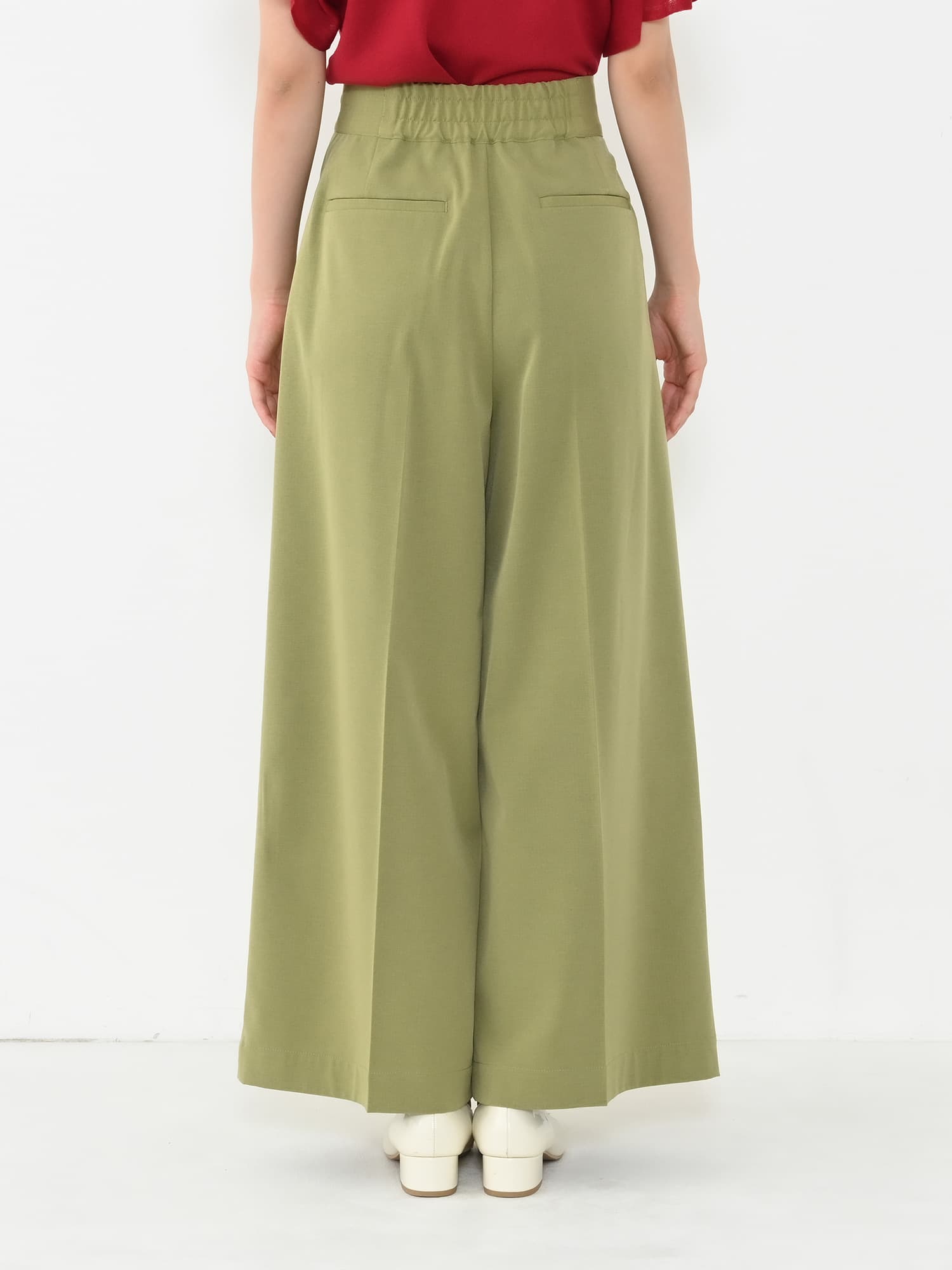 サイドベルトツータックパンツ-short & regular | 小柄・低身長女性