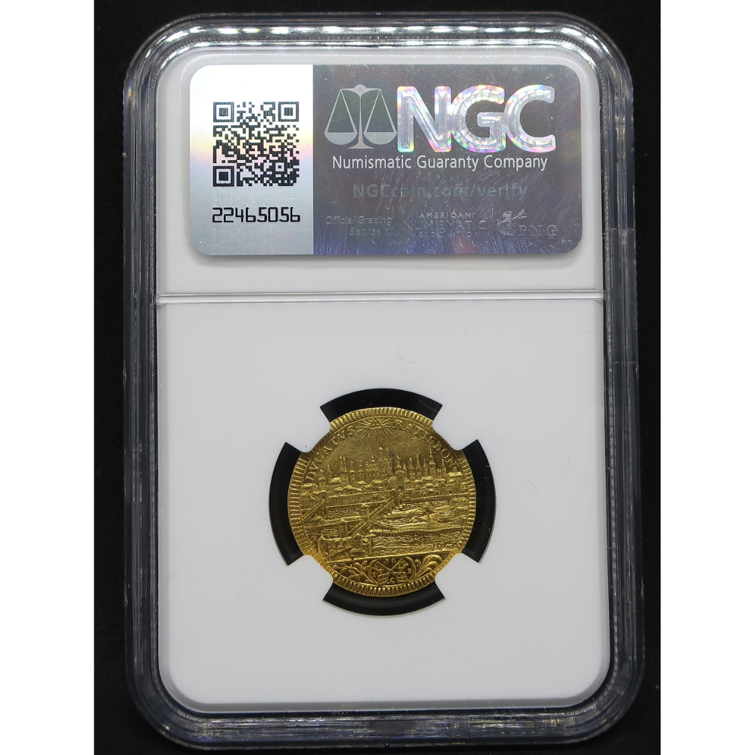 試鋳貨）シュトゥットガルト 都市景観 パターン ダカット銀打ち NGC
