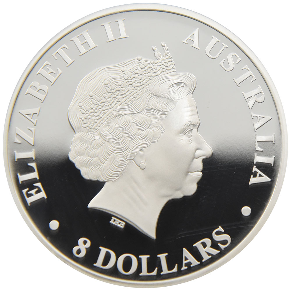 オーストラリア 2012P エリザベス2世 8ドル5オンス 銀貨 NGC PF 70
