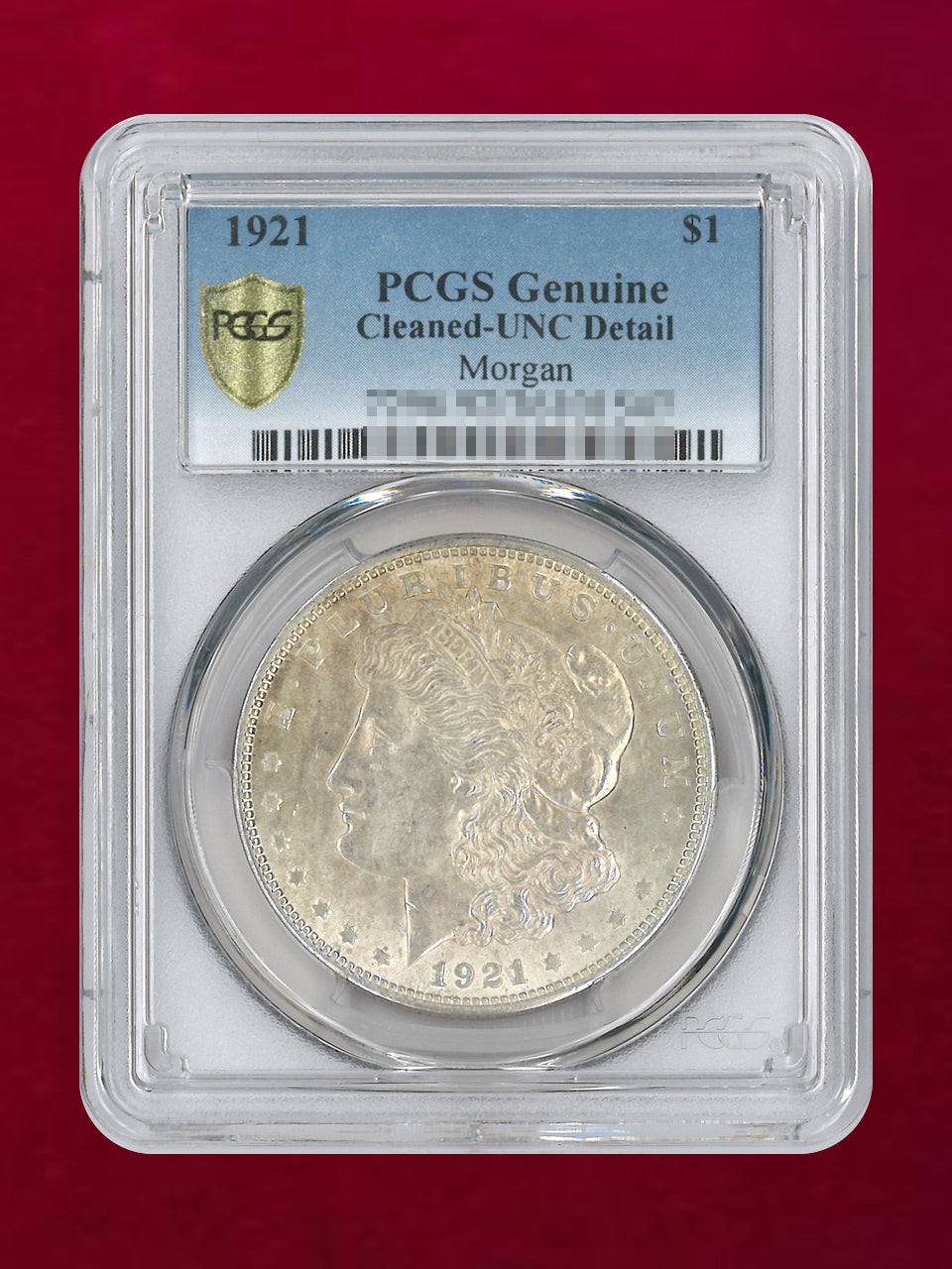 USA] 1897 Morgan Dollar Silver Coin PCGS AU55 [B-0000459