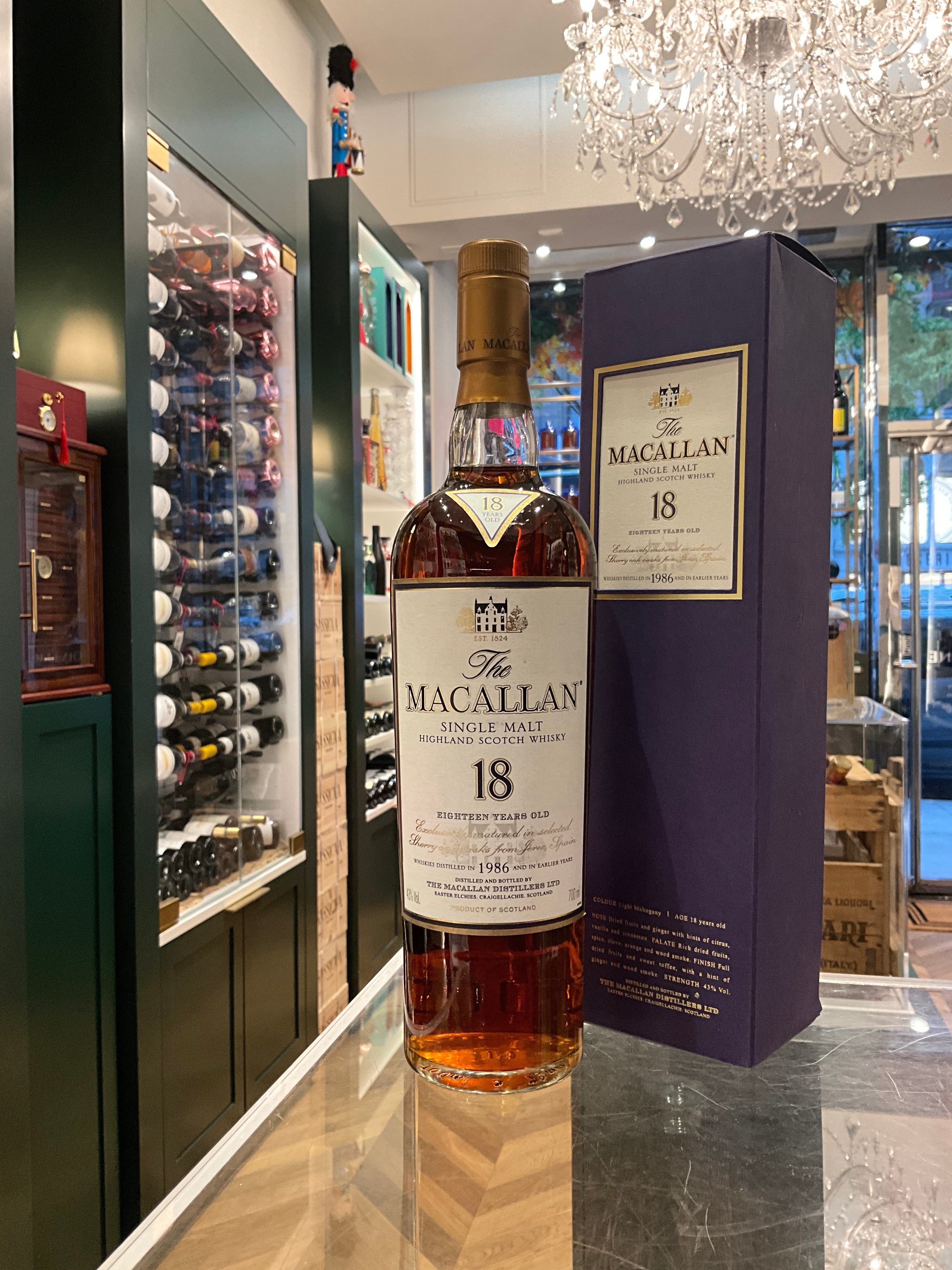 The Macallan 1986 18yo Sherry Oak 750ml 43%abv