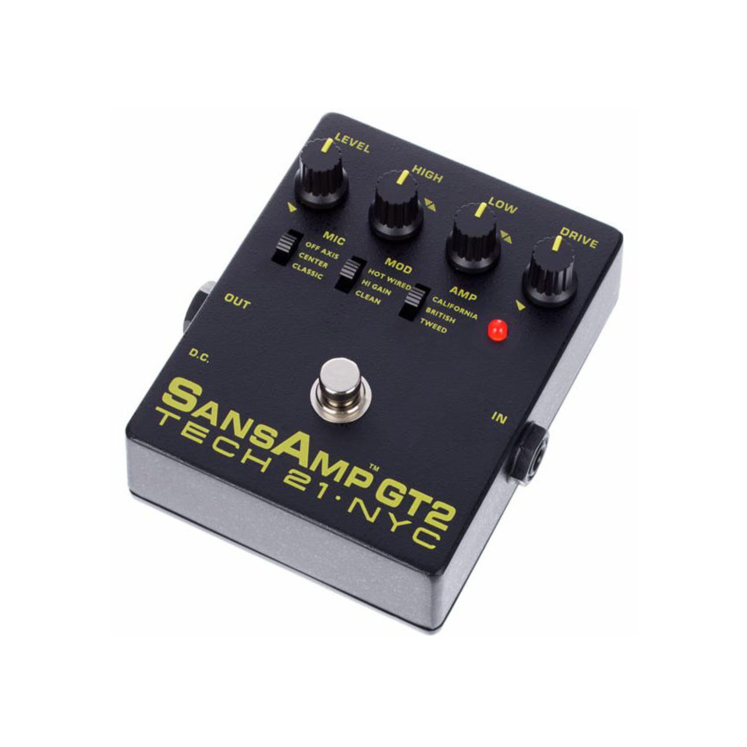 TECH 21 SANSAMP GT2 - AMP SIMULATOR - GUITAR EFFECT PEDAL Rockshop