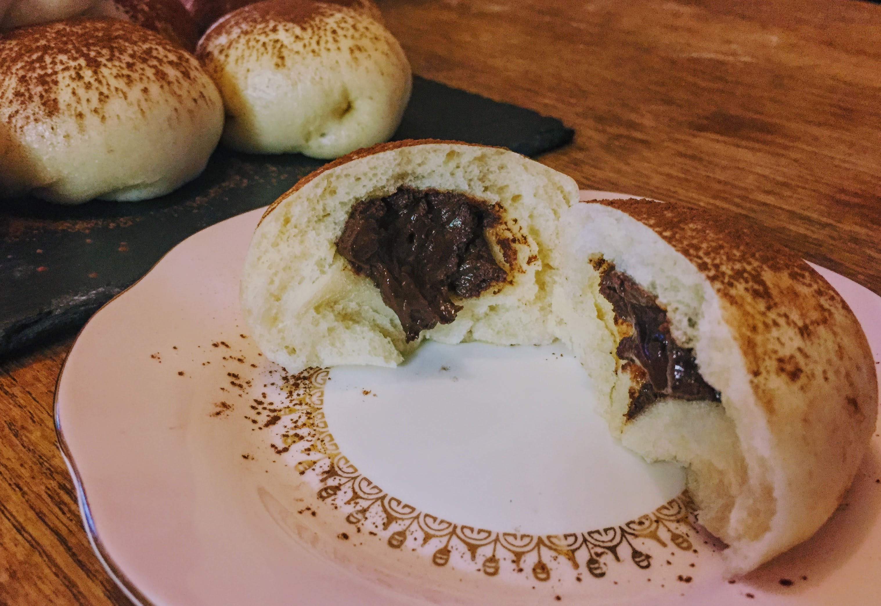 Chocolate Bao / Steamed Buns (Vegan, Nut-free, Soya-free option