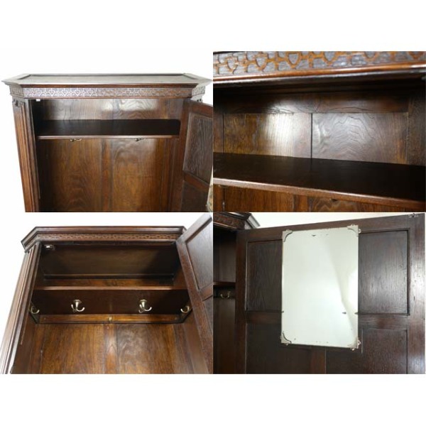 1930年頃 オーク材 イギリス アンティーク・ワードローブ antique80165