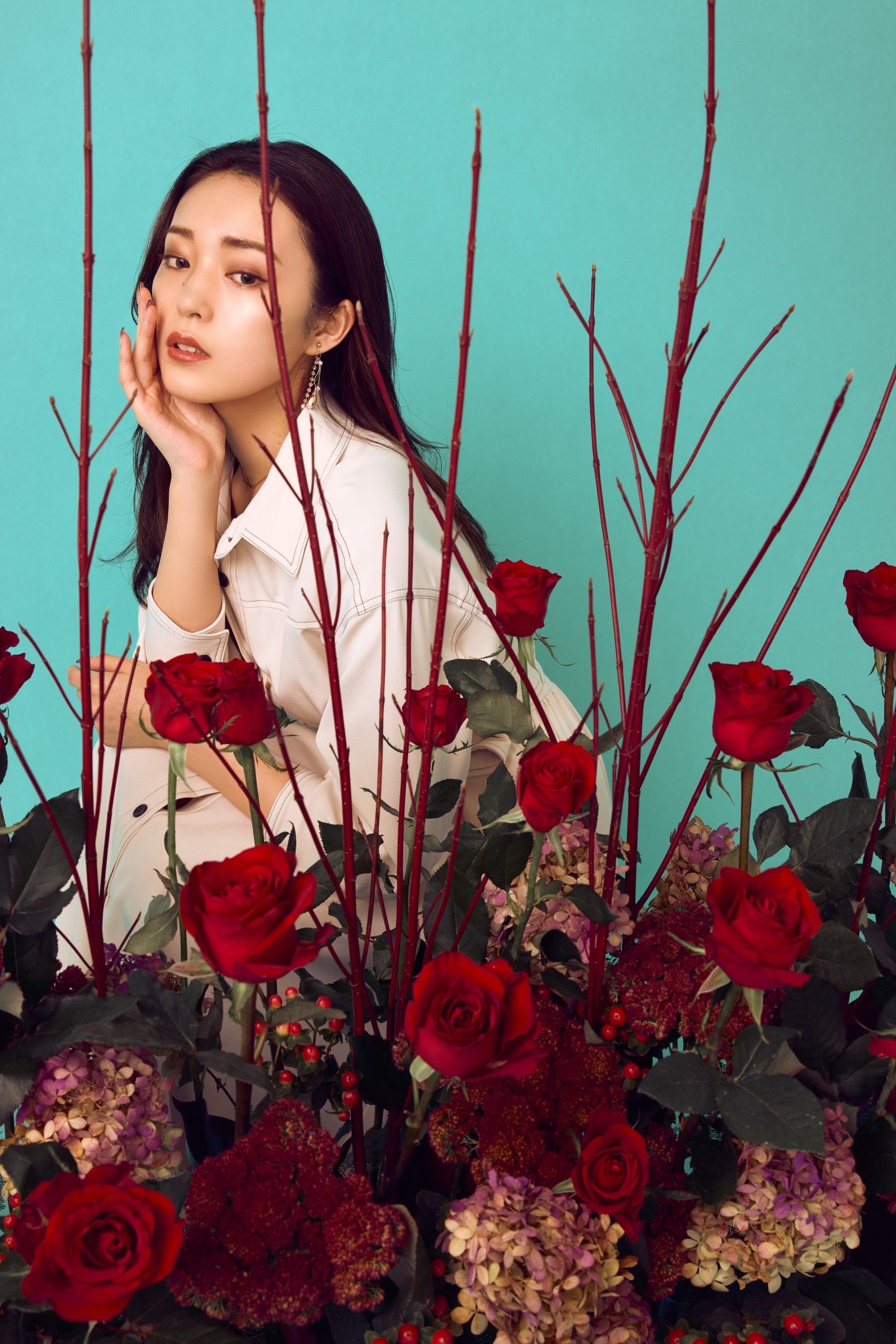 薔薇の絵画 ( 油絵 ) 村岡 清 作 【公式通販】