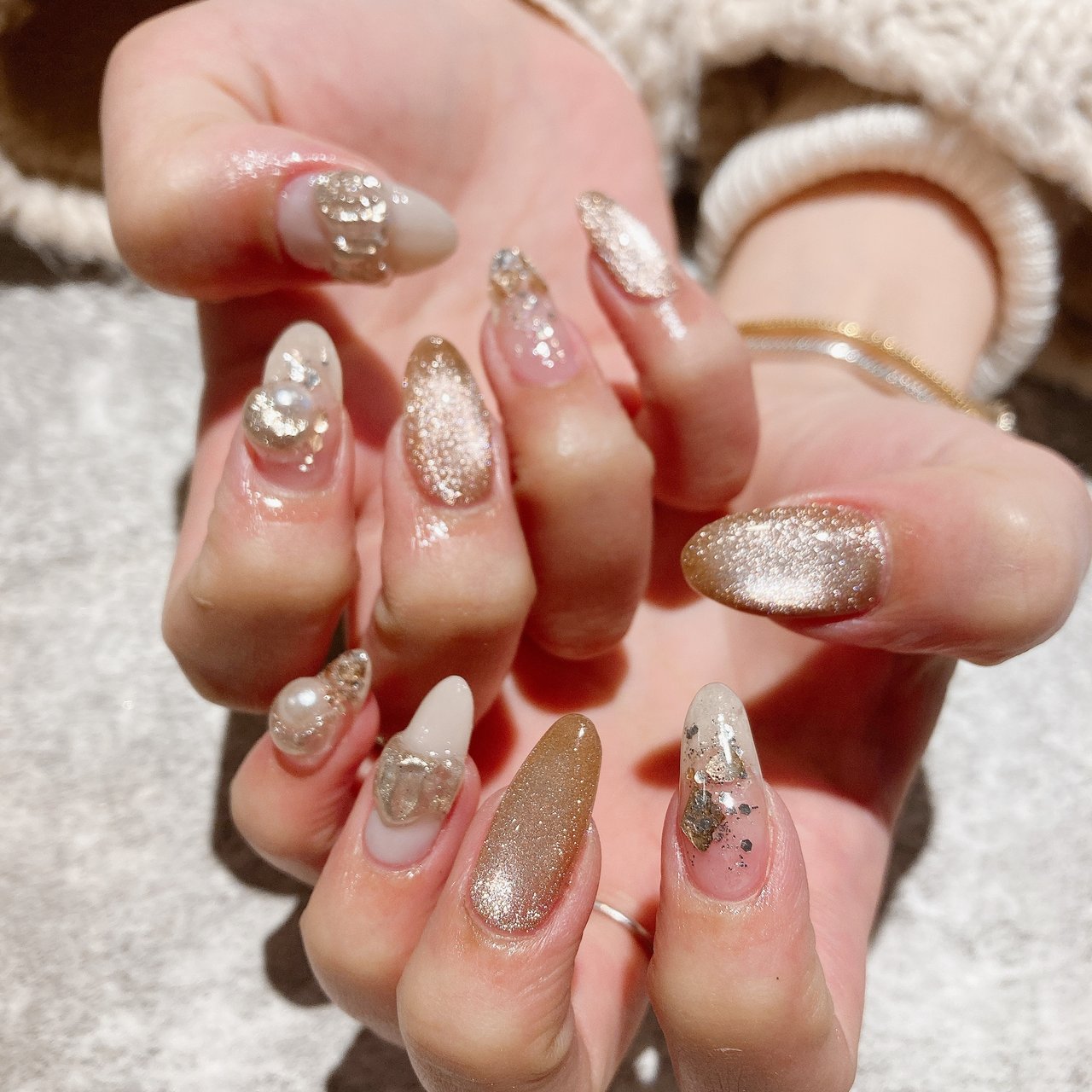 mfsix nail＊お値下げ不可ネイルパーツセット 多色 さまざまな形 mfsix