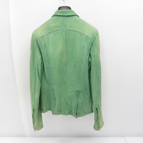 The Viridi-anne/ヴィリジアン カーフスキン レザー ライダース