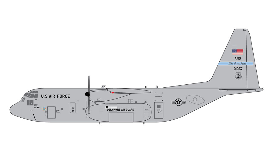 GMUSA114 GEMINI MACS アメリカ空軍 USAF C-130 90-1057 1:400 完売