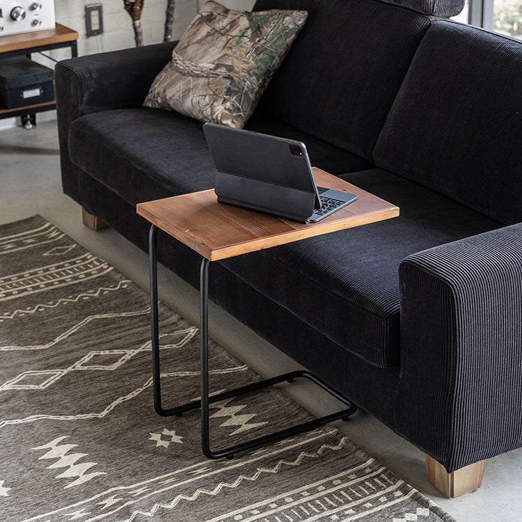 ノットアンティークス 無垢材 インダストリアル ローテーブル 車輪付き