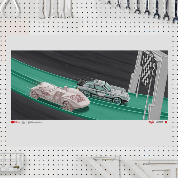 Hot Wheels x Daniel Arsham Legends Archive Lap 3 Poster | Mattel