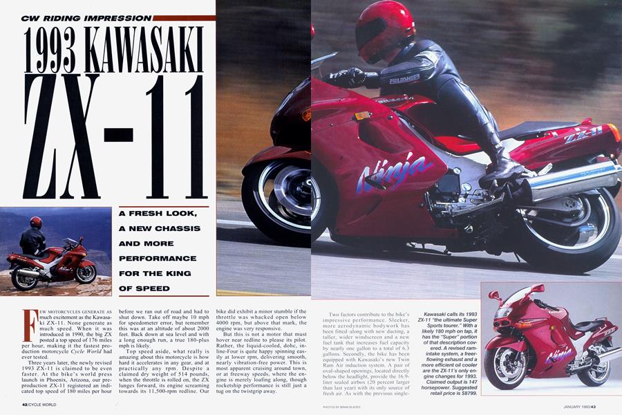 1993 Kawasakizx-11 | Cycle World | JANUARY 1993