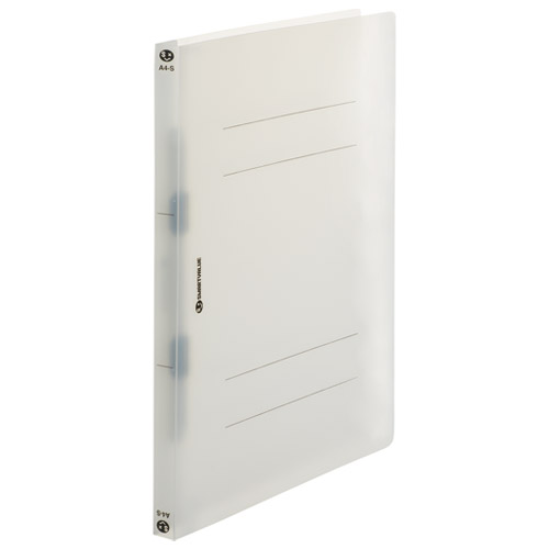 PPフラットFクリア A4S透明10冊 D024J-CL | 穴をあけてとじるファイル