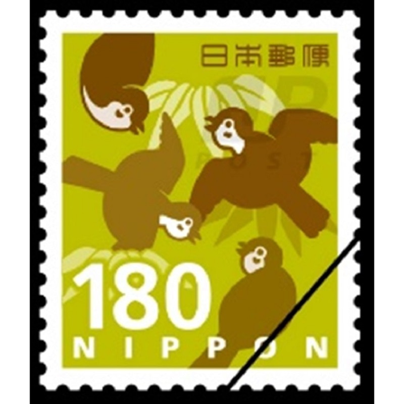 のり式】180円普通切手・雀（1シート100枚）｜郵便局のネットショップ