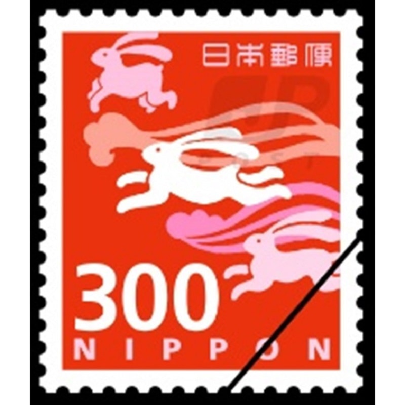 のり式】300円普通切手・兎（1シート100枚）｜郵便局のネットショップ