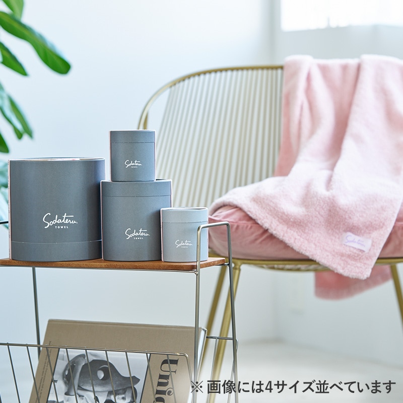 育てるタオル＞feel フェイスタオル：ムーングレージュ(茶系)(ムーン