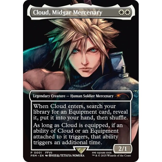mtg ミッドガルの傭兵、クラウド プロモ mtg 限定プロモ ミッドガルの