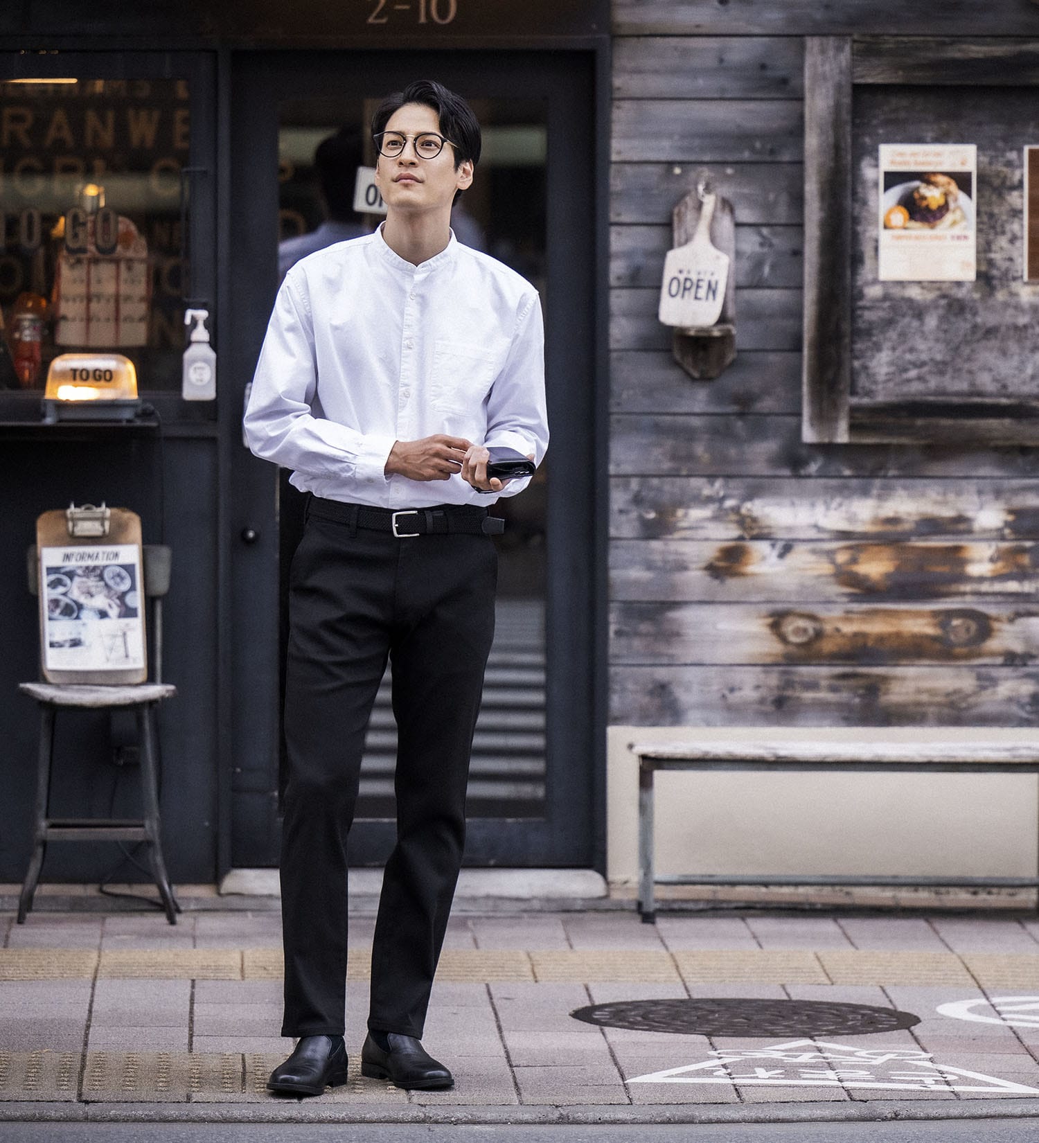 試着対象】ハタラクロ メンズ チノパンツ スラックス ストレッチ