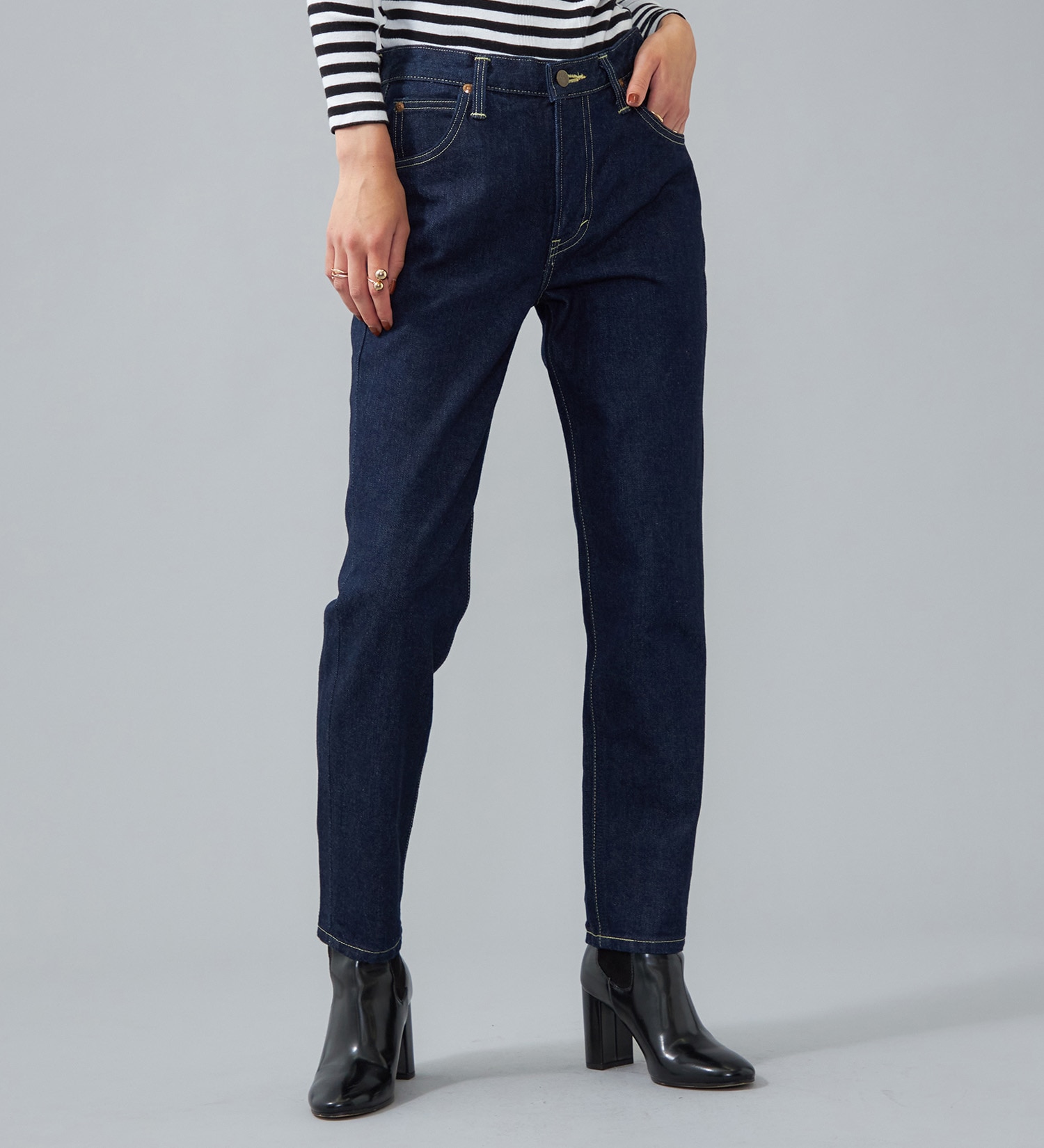 試着対象】STANDARD WARDROBE ナローフィットデニムパンツ