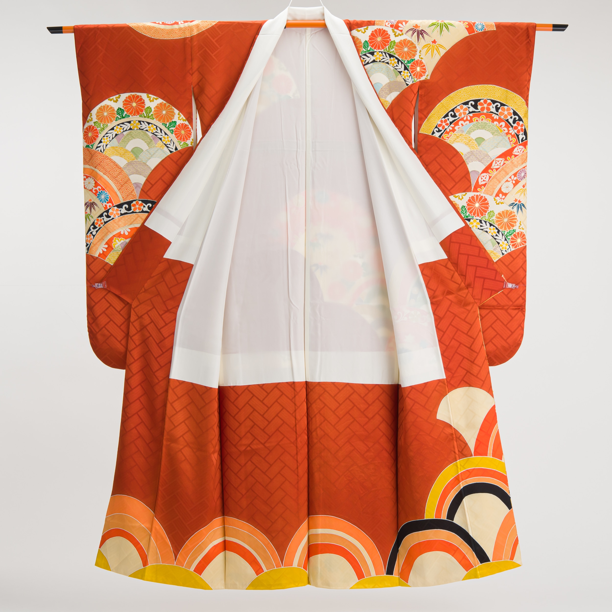 振袖 花青海波 - からん::アンティーク着物・リサイクル着物の通販サイト