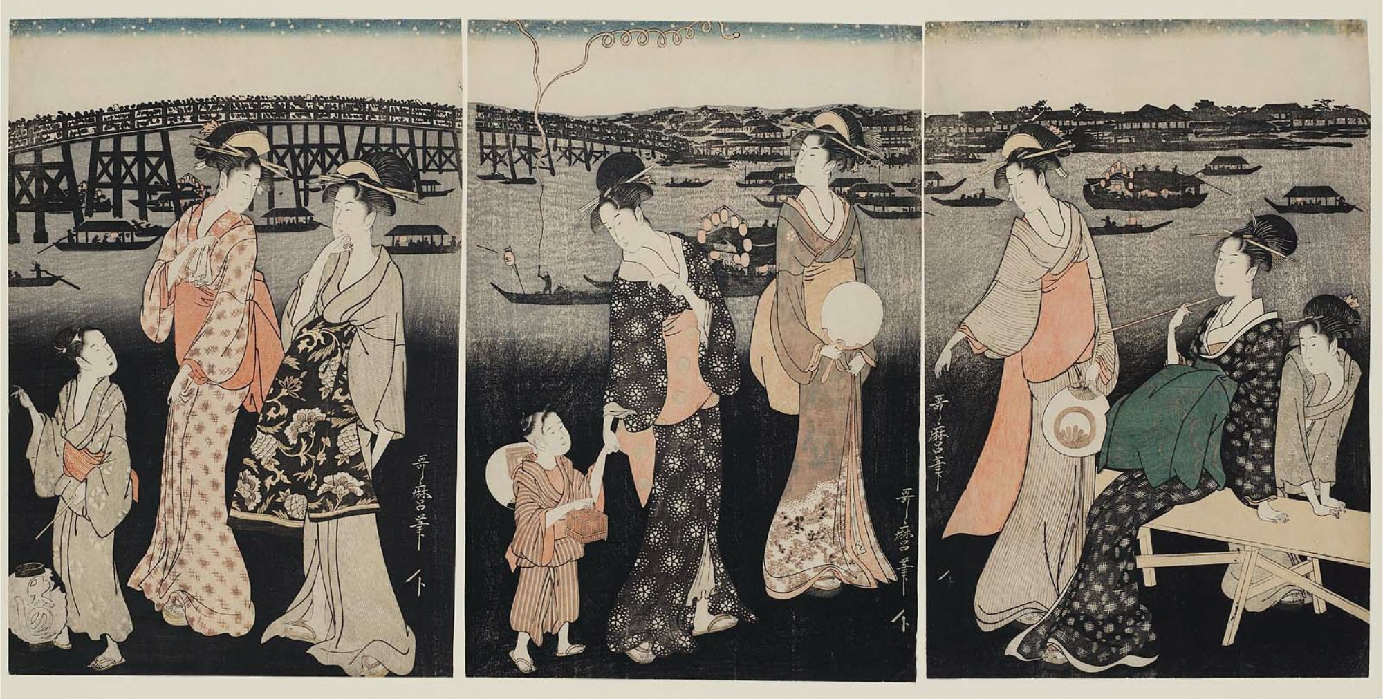 Utamaro 浮世絵作品集 Kitagawa Utamaro（喜多川歌麿） The Hour of