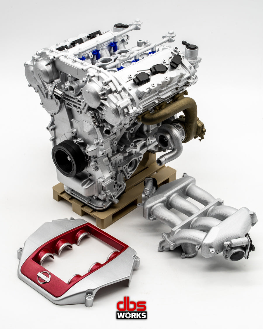 1/4 VR38DETT (Nissan GT-R R35) Scale Engine - Assembled – dbsworks