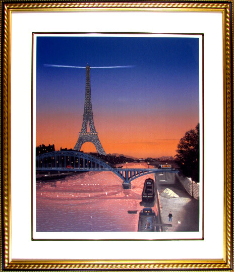 ドラクロワ 夕暮れのエッフェル塔