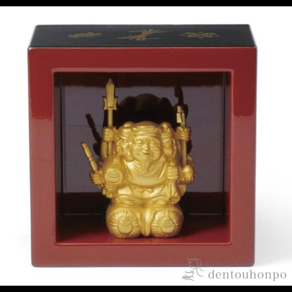 鉄製秀峰銘入り大黒天置物 [B31592] 鉄製秀峰銘入り大黒天置物 [B31592