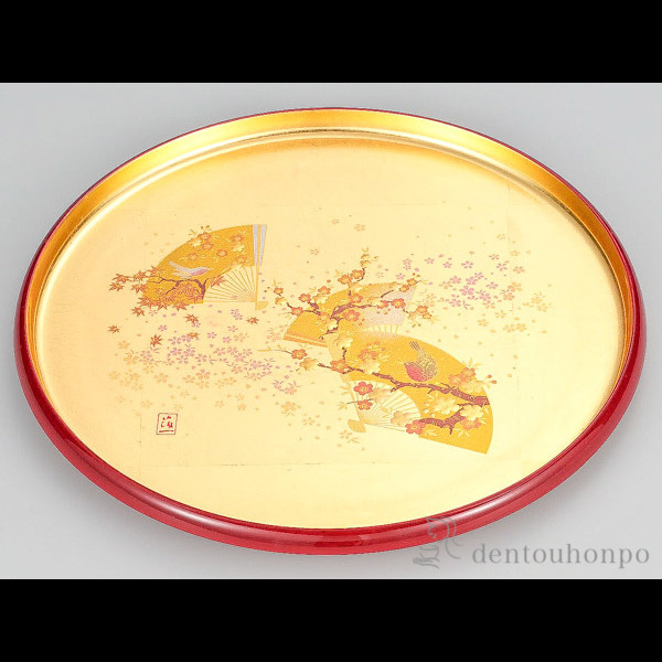 うららか 丸盆 / 箔一 ランチョンマット コーディネート 和食 洋食