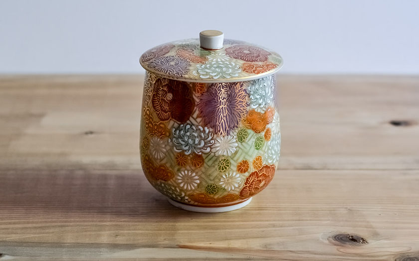 美品 備前焼 蓋付き壺 ぐい呑み2個 湯呑み1個 陶器4点セット 三国窯