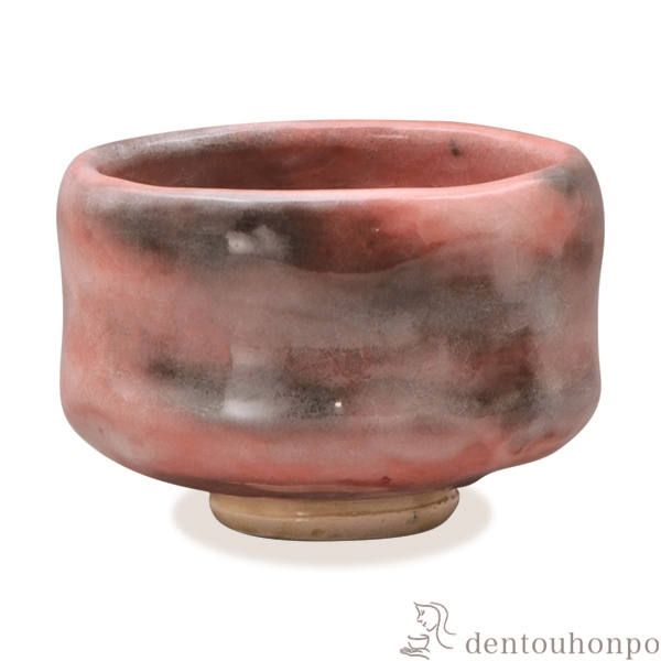 送料無料】 利休茶碗 福赤楽 / 抹茶碗 茶道具 茶器 お稽古用 抹茶