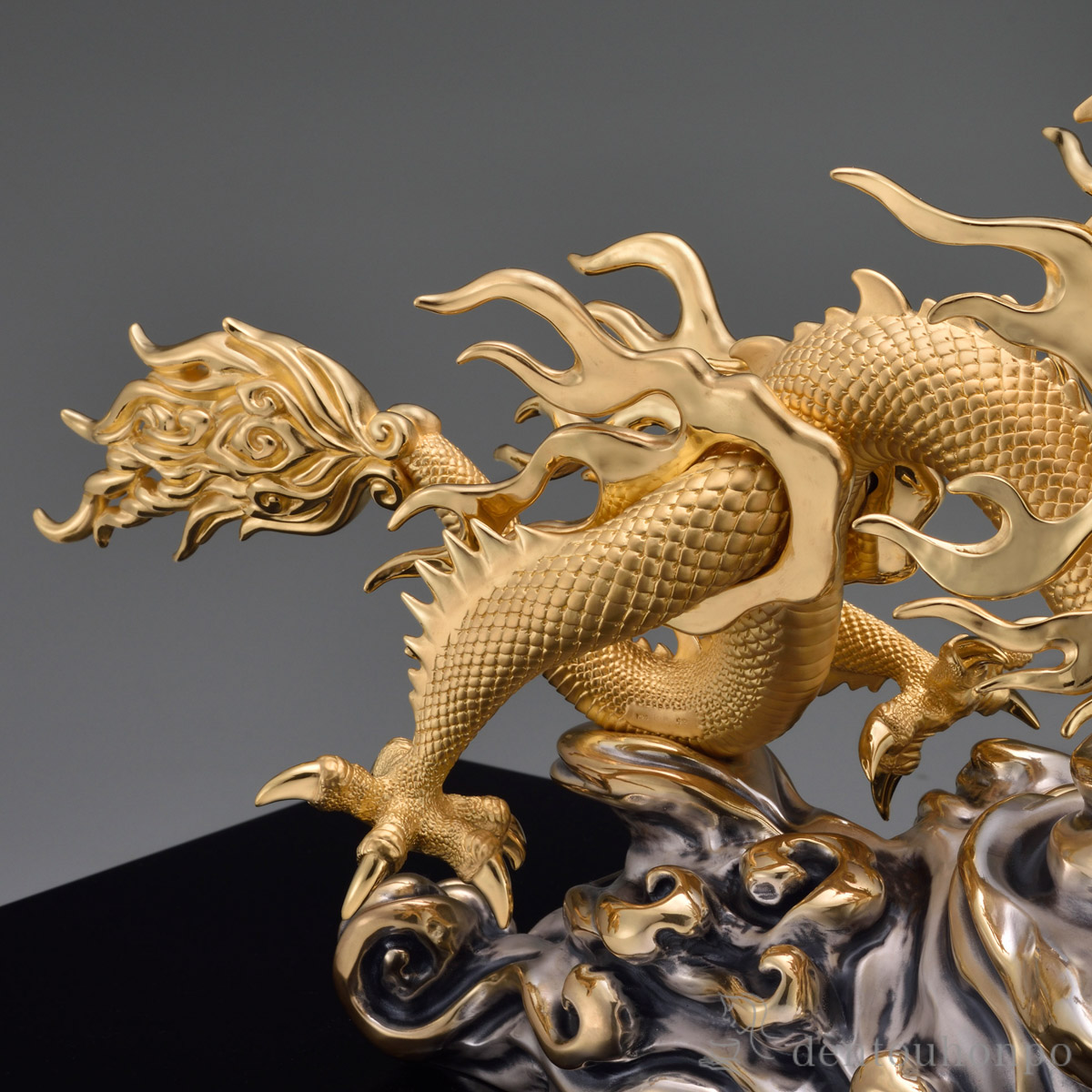 送料無料】 純金 青雲吉祥龍 A 1000g / 高級 コレクション 美術品 工芸