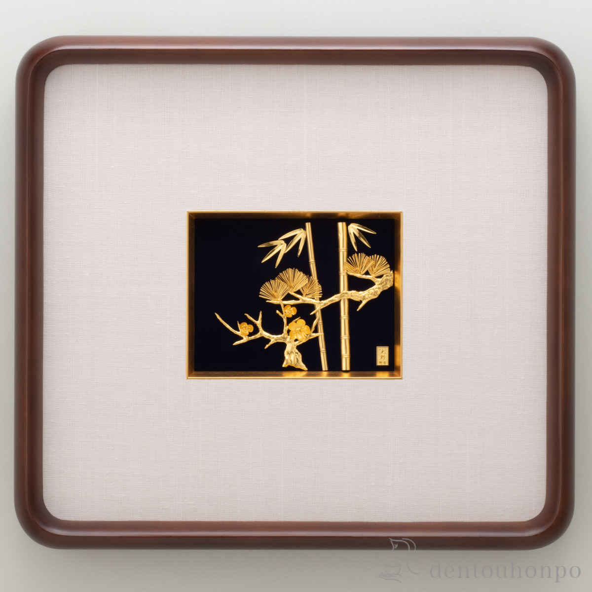 委託販売趣味水彩松竹梅蘭紅梅掛け軸でない