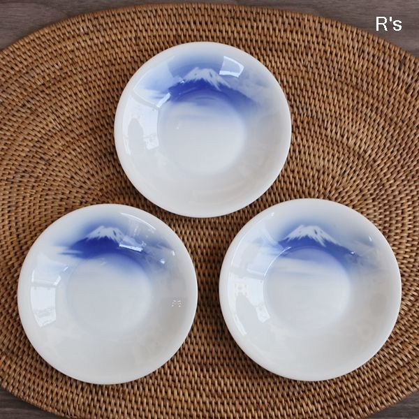 深川製磁 牡丹形 ベリーセット 6客 盛り皿 取り皿 共箱 未