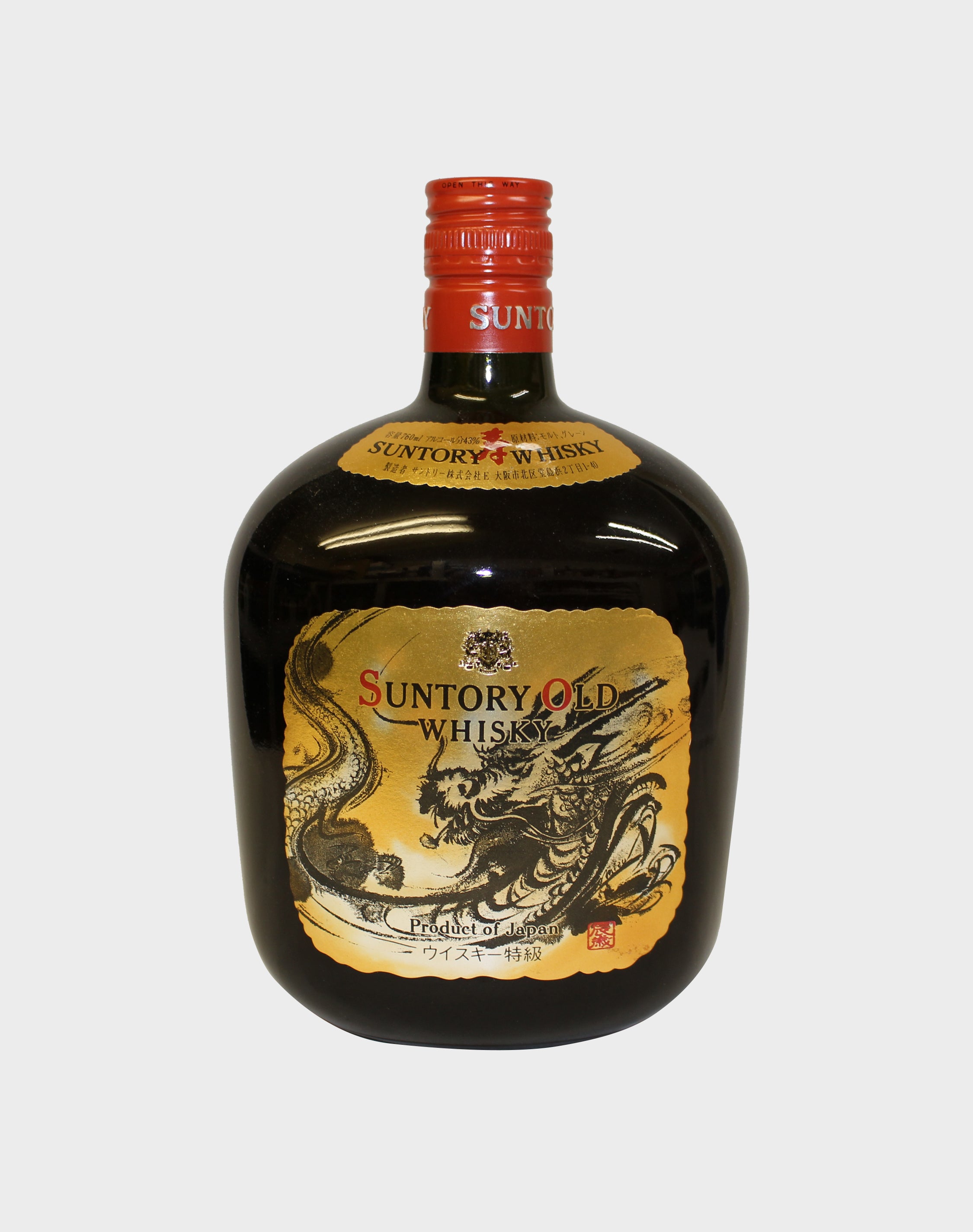 Suntory Old Whisky Dragon Label No Box | dekantā