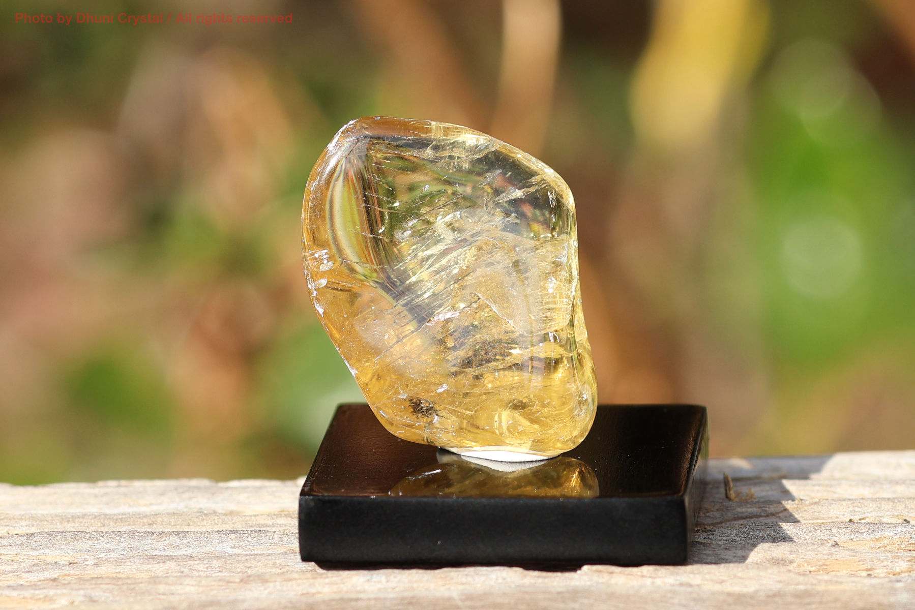 ゴールデン・ハーキマーダイヤモンド原石/虹入り(A815)