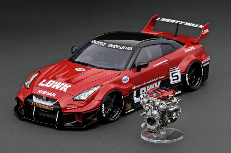Ignition Model LB-Silhouette WORKS GT Nissan 35GT-RR - Red/Black
