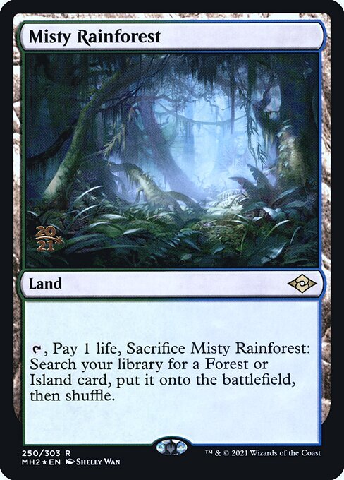 霧深い雨林⁄Misty Rainforest⁄旧枠foil⁄2枚セット⁄英語