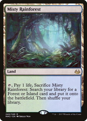 MTG 霧深い雨林 4枚セット MTG 霧深い雨林Misty Rainforest ZEN 初版 日本