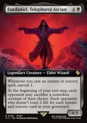 テロフォロイ、アシエン・ファダニエル 拡張アート foil 日本語 FF MTG