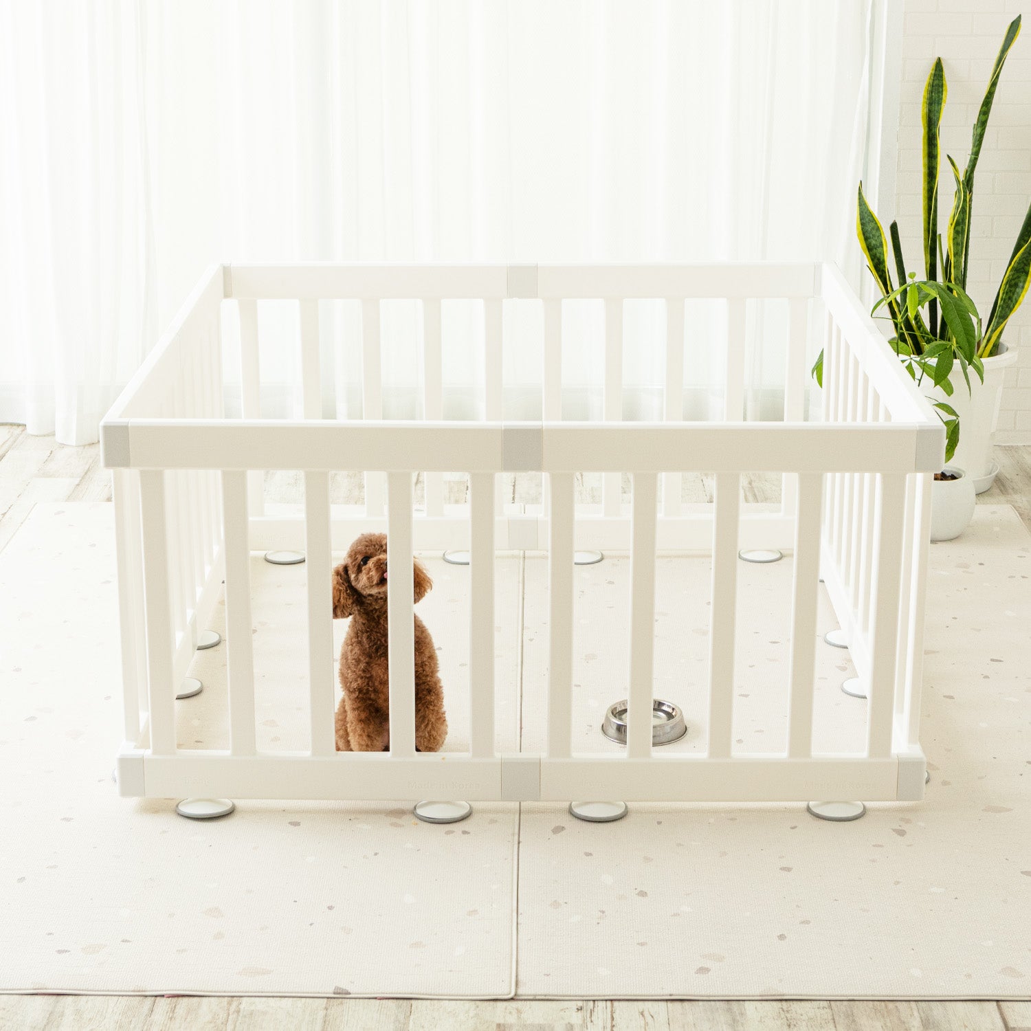 ペットサークル バーチシンプル ドアなし8枚セット | iFam（アイファム